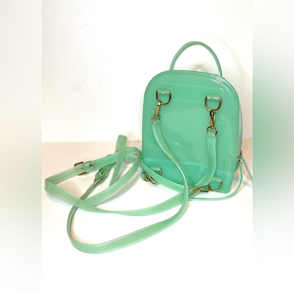 HUDA BEAUTY MINT GREEN JELLY MINI BACKPACK - Picture 3 of 7
